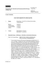 Journal der 1318. Plenarsitzung des Ständigen Rates