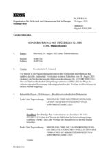 Journal der 1331. Sondersitzung des Ständigen Rates