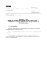 Décision No 1412 du Conseil permanent