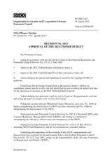 Permanent Council Decision No. 1413