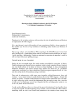 Statement of the OSCE Representative on Freedom of the Media during Hearing on State of Media Freedom in the OSCE Region, U.S. Helsinki Commission, 19 October 2021