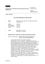 Journal der 1343. Plenarsitzung des Ständigen Rates 