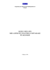 Kodi i sjelljes mbi aspektet politiko-ushtarake të sigurisë