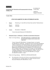 Journal der 1378. Plenarsitzung des Ständigen Rates 