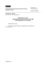 Permanent Council Decision No. 1447