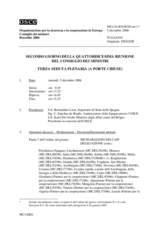 Journal of the Second Day of the 14th Ministerial Council (includes the proceedings of the 3rd as well as closing sessions and all documents, declarations and decisions adopted by consensus as well as individual statements and reports) (it)