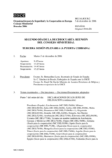 Journal of the Second Day of the 14th Ministerial Council (includes the proceedings of the 3rd as well as closing sessions and all documents, declarations and decisions adopted by consensus as well as individual statements and reports) (es)