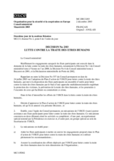 Decision No 2/03 Lutte Contre La Traite Des Etres Humains