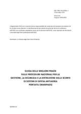 GUIDA DELLE MIGLIORI PRASSI SULLE PROCEDURE NAZIONALI PER LA GESTIONE, LA SICUREZZA E LA DISTRUZIONE DELLE SCORTE DI SISTEMI DI DIFESA ANTIAEREA PORTATILI (MANPADS)