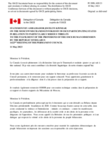 Statement by the Delegation of Canada on the Moscow Mechanism invoked by 38 OSCE participating States