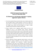 Statement by the Spanish EU Presidency on the Russian Federation’s ongoing aggression against Ukraine