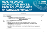 Short Agenda, "Healthy Online Information Spaces: From Policy Guidance to Pathways Forward" Conference, 22 October 2025