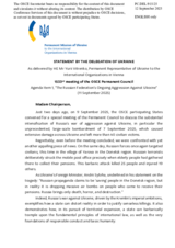 Statement by the Delegation of Ukraine on the Russian Federation’s ongoing aggression against Ukraine