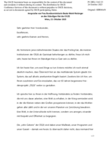 Ansprache von Frau Bundesministerin Beate Meinl-Reisinger an den Ständigen Rat der OSZE