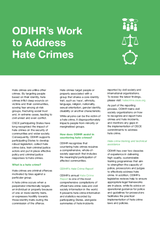 ODIHR’s Work to Address Hate Crimes