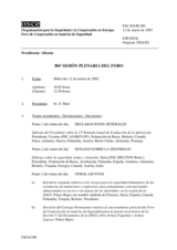 Journal of the 384th Plenary Meeting of the Forum for Security Co-operation (es)