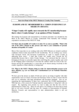 Interview with the Head of the OSCE Mission to Croatia, Glas Siska