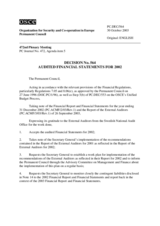 Permanent Council Decision No. 564