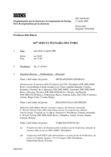 Journal of the 447th Plenary Meeting of the Forum for Security Co-operation (it)