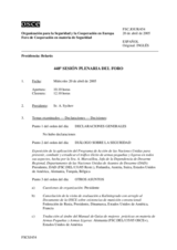 Journal of the 448th Plenary Meeting of the Forum for Security Co-operation (es)