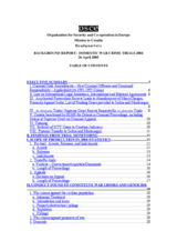 Domestic war crime trials 2004