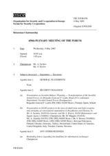 Journal of the 450th Plenary Meeting of the Forum for Security Co-operation