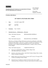 Journal of the 453rd Plenary Meeting of the Forum for Security Co-operation (it)