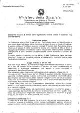 Background paper: synthesis of Italian legislation against racism and discrimination