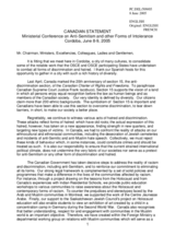 Statement by the Delegation of Canada