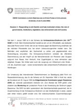 Statement by the Delegation of Switzerland