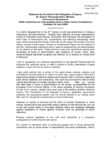 Statement by the Head of the Delegation of Cyprus, Kypros Chrysostomides, Minister, Government Spokesman