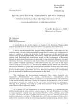 Statement by Mehmet Aydin, Minister of State of Turkey