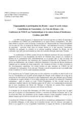 Contribution of the NGO "The Voice of the Rroms" (fr)