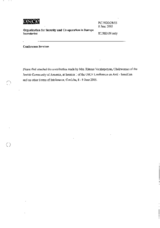 Contribution by Rimma Varzhapetyan, Chairwoman of the Jewish Community of Armenia