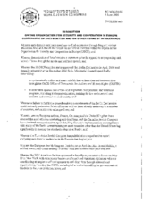 Resolution by the World Jewish Congress