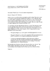 Intervention by the World Union of Jewish Students