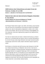 Statement by the Head of the Austrian Delegation, Ambassador Hans Winkler (de)