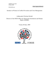 Statement by Ambassador Christian Strohal, Director, OSCE Office for Democratic Institutions and Human Rights