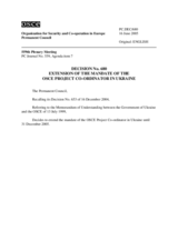 Permanent Council Decision No. 680