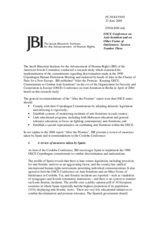 Contribution by the Jacob Blaustein Institute for the Advancement of Human Rights