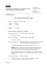 Journal of the 454th Plenary Meeting of the Forum for Security Co-operation (es)