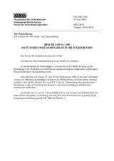 Forum for Security Co-operation Decision No. 3/05 (de)