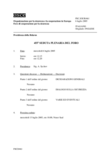 Journal of the 455th Plenary Meeting of the Forum for Security Co-operation (it)