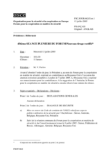 Journal of the 456th Plenary Meeting of the Forum for Security Co-operation/Corrected reissue (fr)