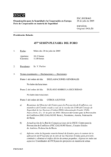 Journal of the 457th Plenary Meeting of the Forum for Security Co-operation (es)