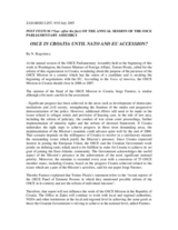 Article about the future of the OSCE Mission to Croatia, Zadarski list