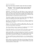 Article about Head of Mission's visit with Serb returnees, victims of an attack in Ostrovica, Zadarski list