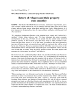 Article about Head of Mission's first visit to Gospic, Novi list