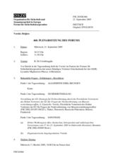 Journal of the 460th Plenary Meeting of the Forum for Security Co-operation (de)
