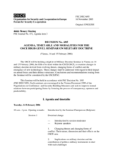 Forum for Security Co-operation Decision No. 4/05